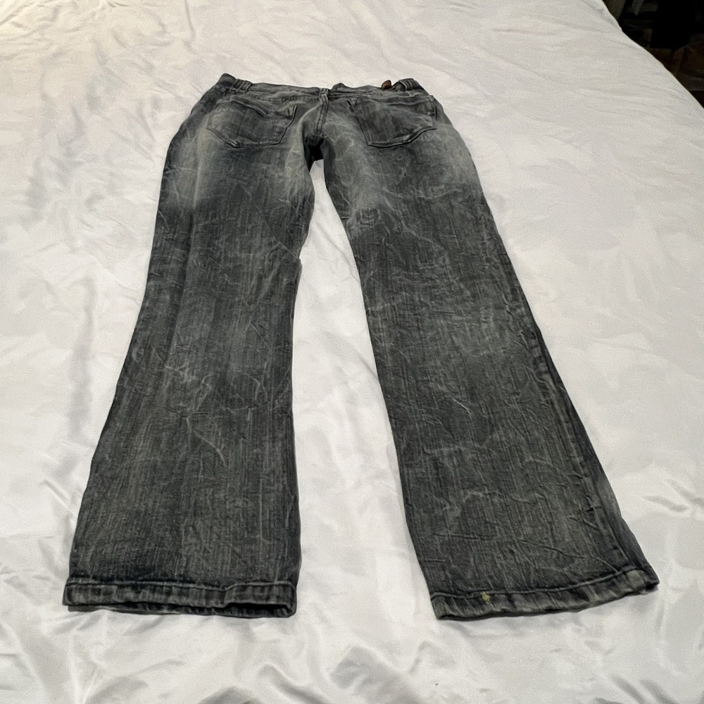 Evolution‎ In Design Jeans Mens 32x32 Black Denim Distressed Hip Hop